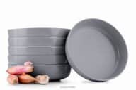Suppenteller Set für 6 Personen grau