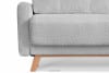 VISNA Skandinavisches Sofa Wohnzimmer mit Stauraum für Bettwäsche - Hellgrau Bouclé grau - Foto 10