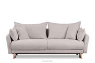 Modische Samtsofa auf Beinen grau Bouclé