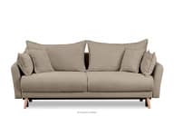 Modische Samtsofa auf Beinen braun Bouclé