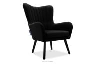 Skandinavischer Velours-Sessel schwarz