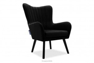 GADI, https://konsimo.de/kollektion/gadi/ Skandinavischer Velours-Sessel schwarz schwarz - Foto