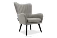 Skandinavischer Velours-Sessel Hell grau