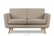 Braunes skandinavisches 2-Sitzer-Sofa Bouclé
