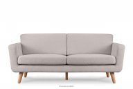 Skandinavisches 3-Sitzer-Sofa in Hellgrau Bouclé