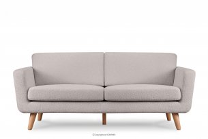 TAGIO, https://konsimo.de/kollektion/tagio/ Skandinavisches 3-Sitzer-Sofa in Hellgrau Bouclé hellgrau - Foto