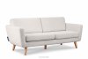 TAGIO Skandinavisches 3-Sitzer-Sofa in Weiß Bouclé weiß - Foto 3