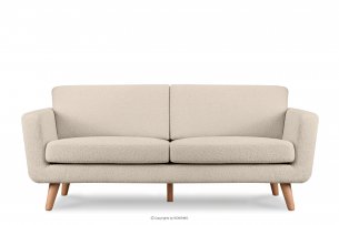 TAGIO, https://konsimo.de/kollektion/tagio/ Skandinavisches 3-Sitzer-Sofa in Creme Bouclé creme - Foto