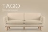 TAGIO Skandinavisches 3-Sitzer-Sofa in Beige Bouclé beige - Foto 13
