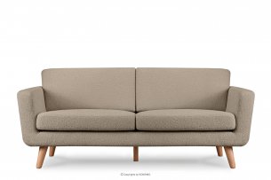 TAGIO, https://konsimo.de/kollektion/tagio/ Skandinavisches 3-Sitzer-Sofa in Braun Bouclé braun - Foto