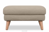 Skandinavischer Sitzhocker aus boucle Stoff