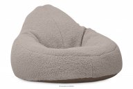 Sitzsack aus Bouclé in Hellbraun