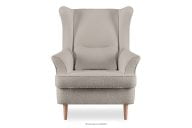 Bequemer Sessel Teddy beige aus Boucle-Stoff