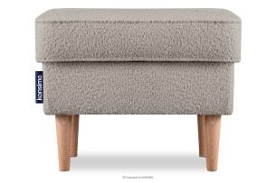 STRALIS, https://konsimo.de/kollektion/stralis/ Skandinavischer Hocker aus Bouclé beige beige - Foto