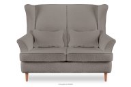 Skandinavisches Zweisitzer-Sofa beige boucle
