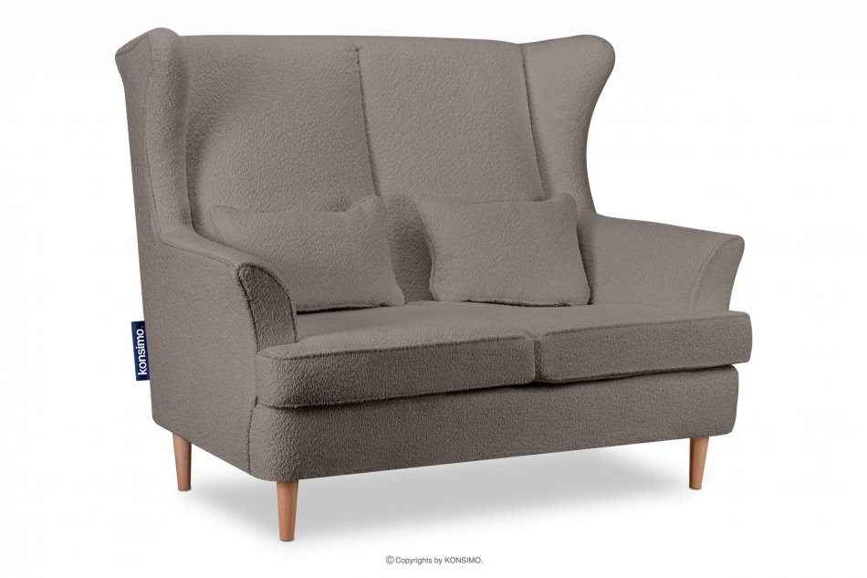 STRALIS Skandinavisches Zweisitzer-Sofa beige boucle beige - Foto 2