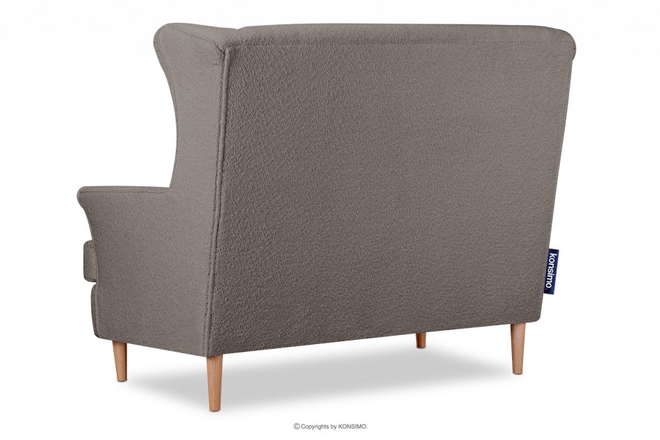 STRALIS Skandinavisches Zweisitzer-Sofa beige boucle beige - Foto 4