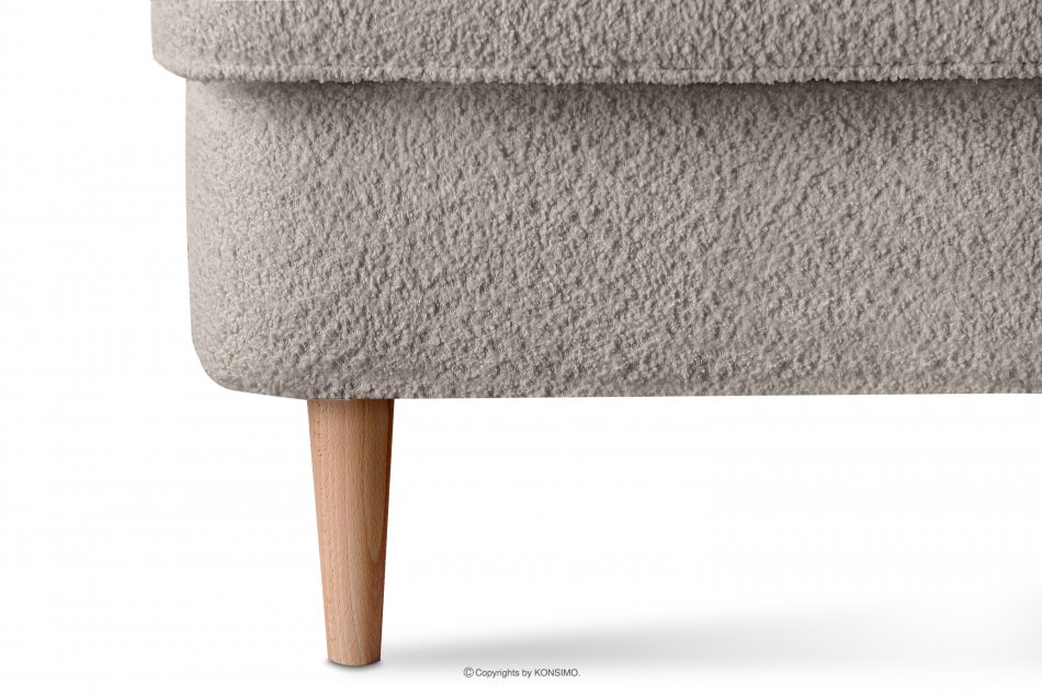 STRALIS Skandinavisches Zweisitzer-Sofa hellbeige boucle hellbeige - Foto 7