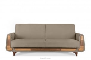 GUSTAVO, https://konsimo.de/kollektion/gustavo/ Dreisitziges Sofa aus braunem Bouclé braun - Foto