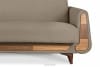 GUSTAVO Dreisitziges Sofa aus braunem Bouclé braun - Foto 6