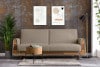 GUSTAVO Dreisitziges Sofa aus braunem Bouclé braun - Foto 2