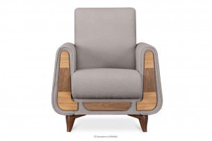 GUSTAVO, https://konsimo.de/kollektion/gustavo/ Sessel aus Aschenstoff Bouclé asche - Foto