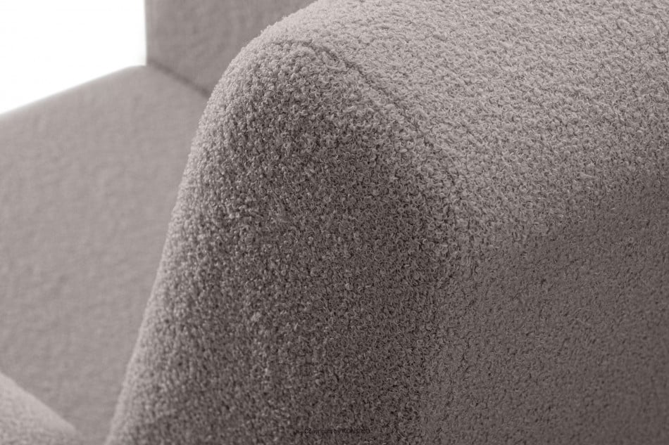 GUSTAVO Sessel aus Aschenstoff Bouclé asche - Foto 7