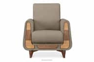 Sessel in Stoff braun Bouclé