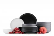 Modernes Tafelservice 6-Personen-Set mehrfarbig
