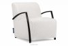 CARO Weißer Sessel mit Armlehne Bouclé weiß - Foto 1
