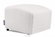 Moderner Sitzhocker aus Boucle Stoff