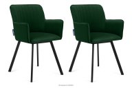 Velours Sessel flaschengrün 2tlg.