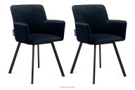 Marineblaue Samtstühle 2 Stk