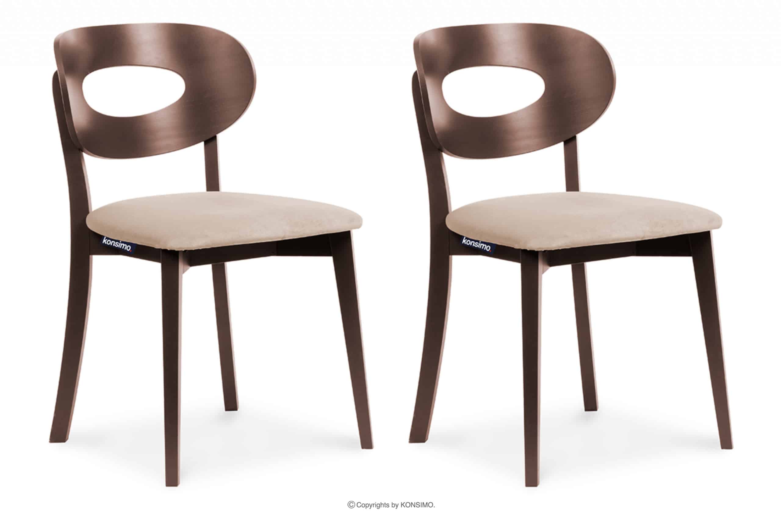 Vintage Macho Stuhl beige 2tlg.