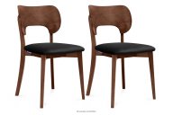 Loftstuhl Nussbaum schwarz 2tlg.