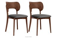 Loftstuhl Nussbaum grau 2tlg.