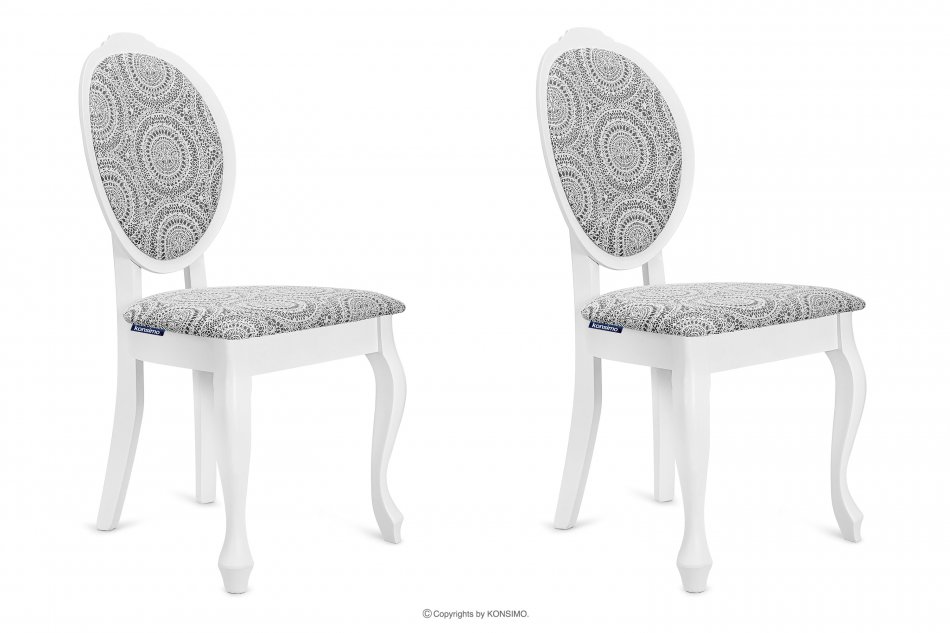 MEXI Schminktisch Stühle weiß vintage 2tlg. weiß/grau - Foto 0