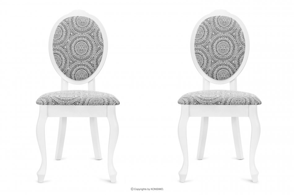 MEXI Schminktisch Stühle weiß vintage 2tlg. weiß/grau - Foto 2