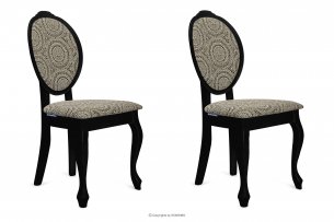 MEXI, https://konsimo.de/kollektion/mexi/ Schminktisch Stühle schwarz glamour 2tlg. schwarz/beige - Foto