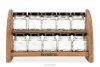 PEPEROS Zweistöckiges Gewürzregal aus Holz braun braun - Foto 1