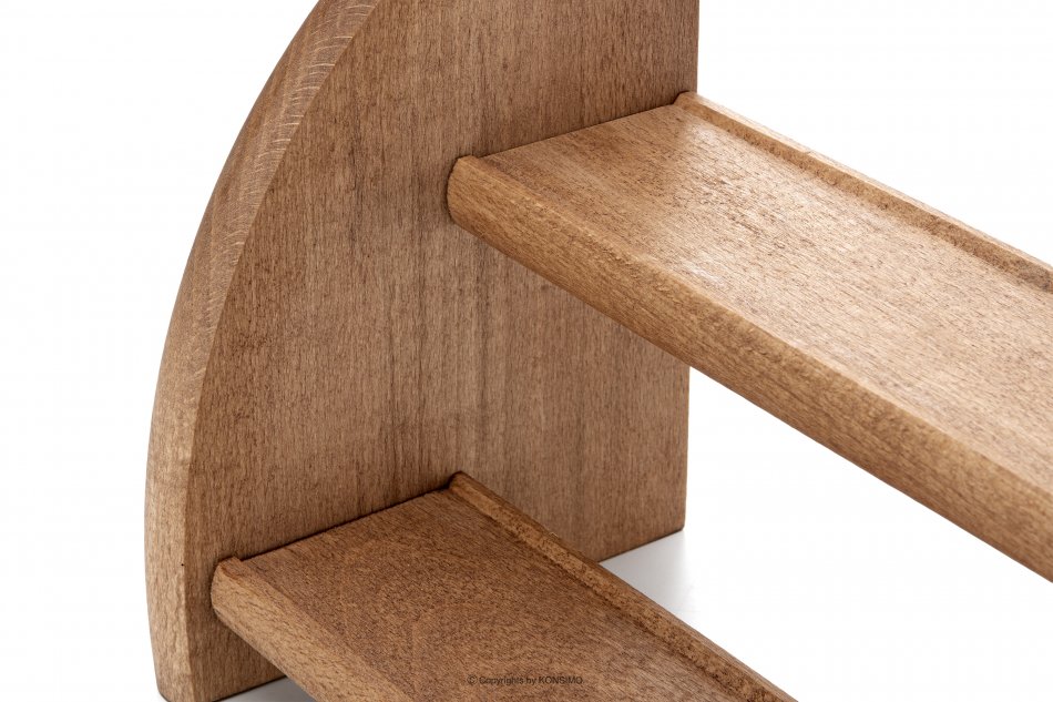 PEPEROS Zweistöckiges Gewürzregal aus Holz braun braun - Foto 8