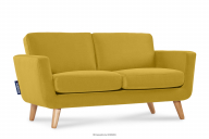 Gelbes skandinavisches 2-Sitzer-Sofa