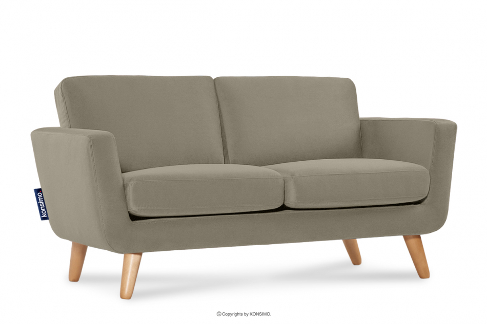 TAGIO Beiges skandinavisches 2-Sitzer-Sofa beige - Foto 2