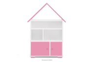 Bücherregal mit Türen rosa