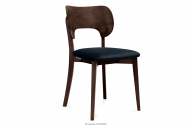Loftstuhl Nussbaum dunkelblau