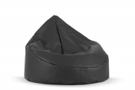 Sitzsack aus Lederoptik in Grau