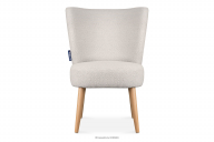 Hochbeiniger Sessel in Stoff creme Bouclé