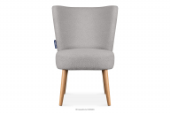 Hochbein-Sessel Boucle Stoff hellgrau