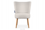 Hochbein-Sessel aus Boucle-Stoff creme