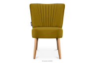 Samt-Sessel Hochbein gelb